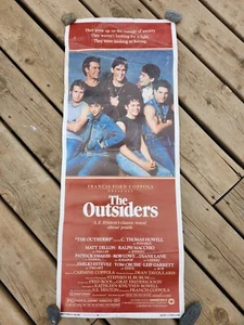 Very Rare Original 1983 'The Outsiders' Insert Movie Poster 14" × 36" - Picture 1 of 9