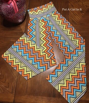 USA New Womens J UP FOLDOVER BLUE GREEN TWIST O LIME BOHO PALAZZO PANTS S M L - Image 1 of 4