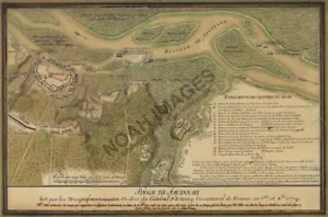 Map of Siege of Savannah Georgia c1779 16x24 - Picture 1 of 1
