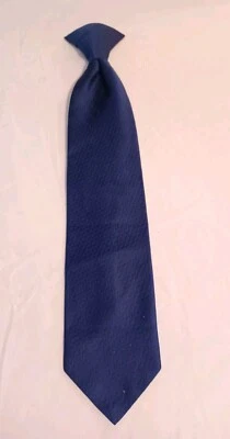 Винтажный галстук-клипса Wembley темно-синий с бриллиантовым узором - Изображение 1 из 4