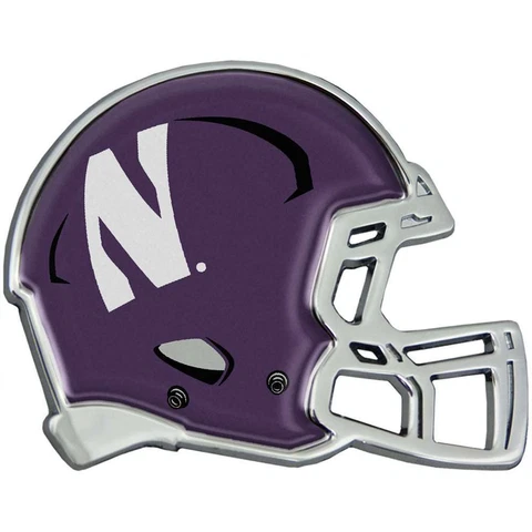 Northwestern Wildcats Auto Emblem - Helmet Cover