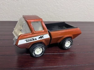 Vintage Pressed Steel TONKA Riding Stables Pickup Truck Brown - Picture 1 of 8