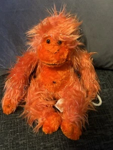 Rare Russ Berrie Orange Glitter Monkey Jambo Plush Toy VGC - Picture 1 of 4
