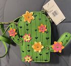 Betsey Johnson Cactus Kitsch Crossbody Bag XODESERT 3D Green Small $88