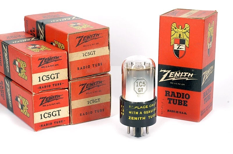 ONE 1C5GT ZENITH NOS Tube Valvula Valvola Lampe TSF Röhre valve 진공관 真空管 电子管 - Image 1 of 1