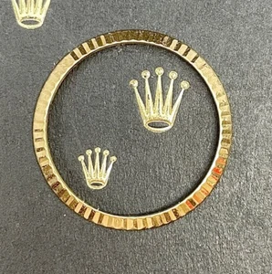 Rolex Datejust Ladies 26mm Yellow Gold Fluted Bezel Oyster Jubile 2.3Grams 69173 - Picture 1 of 5