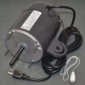US Motors Electric Fan Motor K55HXRDN-1882, 1/2" Shaft, 115V AC, 1/4 HP, 2 Speed - Picture 1 of 7