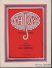 1921 R Young And Billy Schroeder Sheet Music Oh Joy  Toddle Song