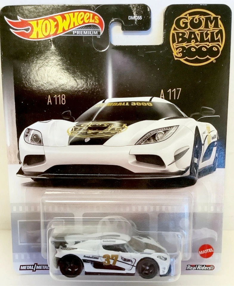 НОВЫЙ литой автомобиль Hot Wheels GRL68 Premium Gum Ball 3000 KOENIGSEGG AGERA R - Изображение 1 из 2