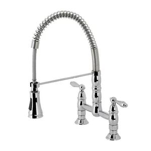 Kingston Brass GS1271AL Heritage Pull-Down Sprayer Kitchen Faucet, 14.13 x 10... - Picture 1 of 9