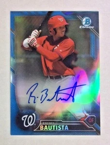 2016 BOWMAN CHROME RAFAEL BAUTISTA  AUTO REFRACTOR ROOKIE CARD CPA-RB #3/3 - Picture 1 of 1