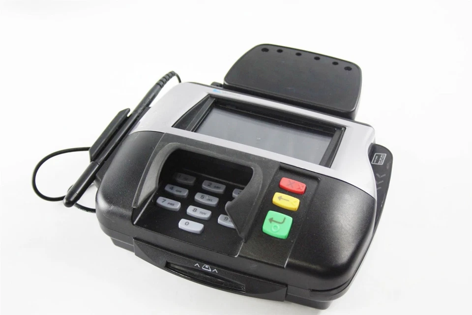 Verifone MX860 LED Option Credit Card Terminal M094-409-01-R W/O AC Adapter - Image 1 of 3