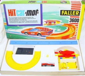 Faller HIT CAR 1:64 MOT Racing Car + Track Set Battery Operated MIB`70 TOP RARE! - Picture 1 of 12