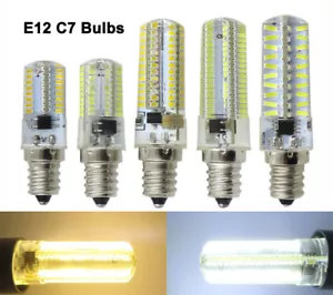 E12 LED Bulb Candelabra C7 64/80/104/152 3014/4014SMD LED Ceiling fan Light Lamp - Picture 1 of 8
