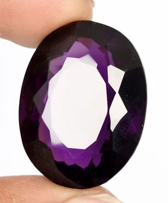 Fabulous Purple Amethyst Oval Faceted Cut 77.45 CT Loose Gemstone for Christmas - Image 1 of 4