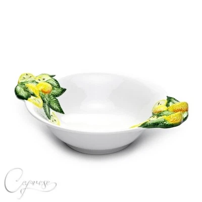 BASSANO KERAMIK SCHÜSSEL 31 CM ZITRONE MOTIV AUS ITALIEN NEU - Bild 1 von 4