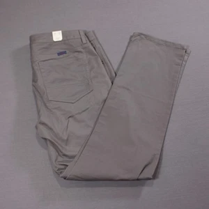 UNTUCKit Don Santiago Pants Mens Gray Chino Straight Fit Flat Fronts 34 X 32 NWT - Picture 1 of 12