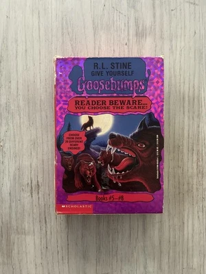Give Yourself Goosebumps # 5 6 7 8 Boxed Set R. L. Stine Apple / Scholastic Vtg Foto 1 de 4