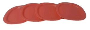 Set of 4 Tupperware Serving Plate Square Pink 8 inches 3609A vintage - Bild 1 von 5