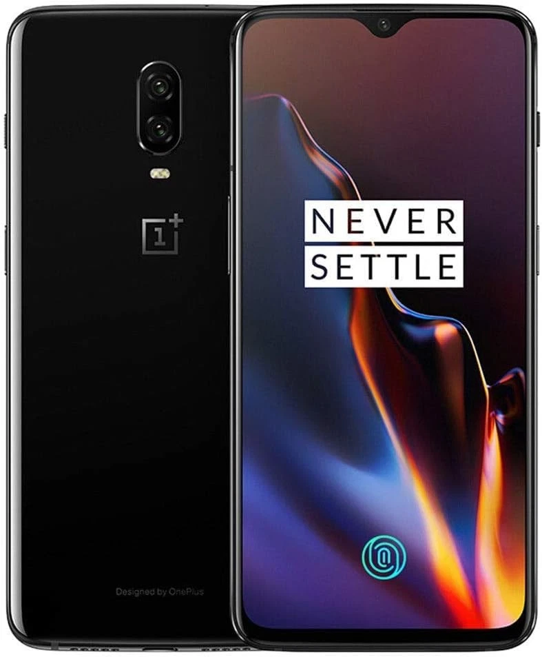 OnePlus 6T 128GB 6GB 256GB 8GB RAM Smartphone 20MP 4G Unlocked Mirror Black - Image 1 of 1