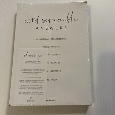 Tarjetas de juego de baby shower de Gardencity 50 piezas nuevas en paquete fiesta divertida Foto 1 de 2