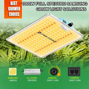 Phlizon 1000 W LED Grow Light lampada per piante dimmerabile piante d'appartamento lampada da interno - Foto 1 di 12