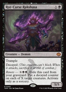 Magic The Gathering Rot-Curse Rakshasa Tarkir: Dragonstorm 0087 Regular Mythic - Imagen 1 de 3