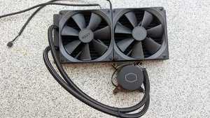 Cooler Master 280 Wasserkühlung CPU Kühler für Intel 2x140 fan - Bild 1 von 4