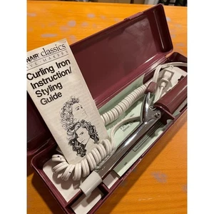 Complete VTG Conair Classics Wave Makers Skinny Curling Iron Case Instructions - Picture 1 of 8