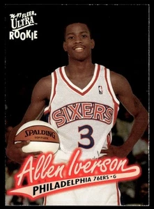 1996-97 Fleer Ultra Rookie Allen Iverson #82 B - Picture 1 of 2