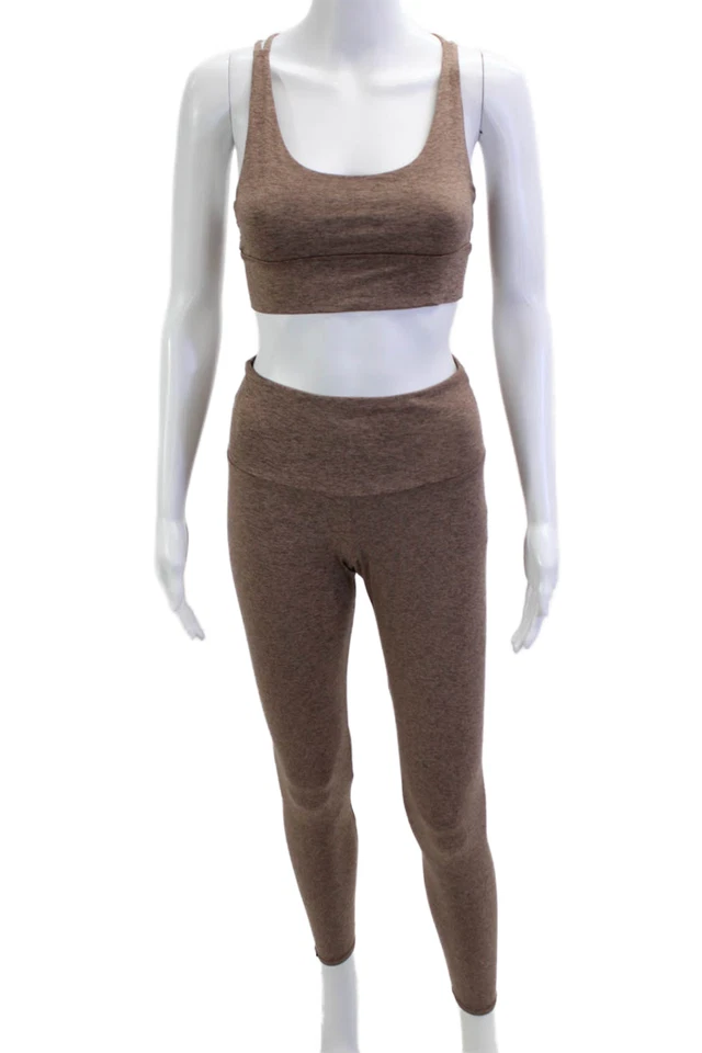 Leggings al tobillo ONZIE para mujer marrón poliéster talla S Foto 1 de 4