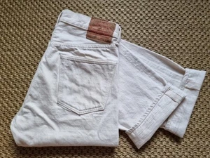 Warehouse & Co. Lote 800 Jeans Ribete Blanco 31 Hechos en Japón - Imagen 1 de 24
