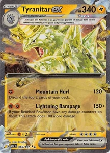 Tyranitar ex #066/197 Pokemon SV03: Obsidian Flames Lightly played - Picture 1 of 2