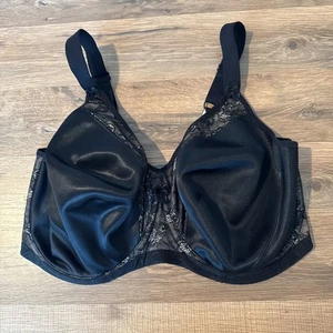 Sujetador Goddess con aros negro acento de encaje talla 36J sin relleno - Imagen 1 de 11