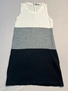 Stradivarius Shift Dress Womens Medium Multicolor Striped Scoop Neck Sleeveless - Picture 1 of 11