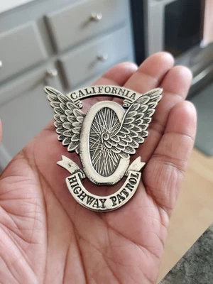 CHP California Highway Patrol Motorcycle Wing Pin - Image 1 of 4