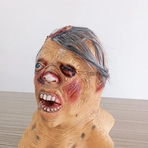 Máscara Látex Espeluznante Disfraz de Halloween Horror Sangriento Miedo Caminante Muerto Cabeza de Zombi - Imagen 1 de 3