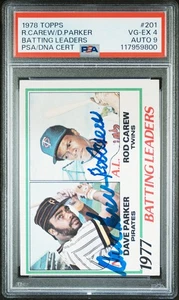 1978 Topps Batting Leaders #201 Batting Leaders PSA 4 Auto 9 - Picture 1 of 2