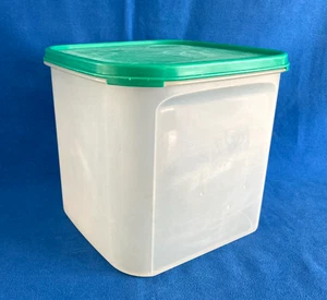 Vintage Tupperware Modular Mates großer 4L Vorratsbehälter 1621 grüner Deckel 1623 - Bild 1 von 4