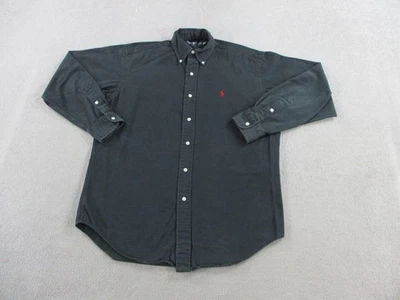 Ralph Lauren Shirt Mens Small Solid Black Blake Cotton Button Down Collar Casual - Image 1 of 4