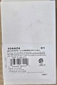 Moen Commercial 104424 Mixing Valve With Integral Check Valves - Picture 1 of 3