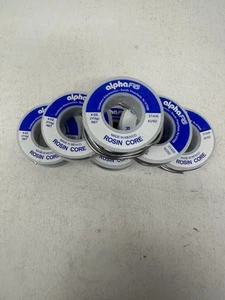 6 rolls Alpha Fry 4 oz Rosin Core Solder Wire 0.09 in. D Tin/Lead 40/60 - Picture 1 of 2