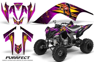 YAMAHA RAPTOR 700 06-12 GRAPHICS KIT CREATORX DECALS PURRFECT PINK - Picture 1 of 1