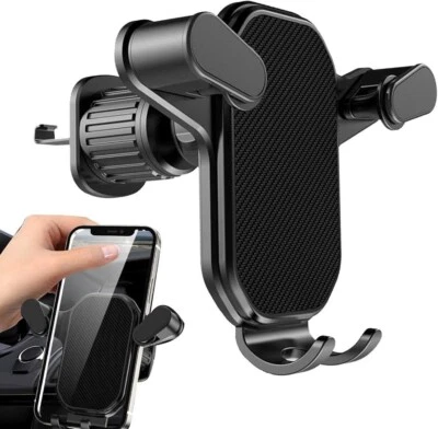 Soporte universal para teléfono de automóvil soporte móvil por gravedad soporte GPS montaje automático de ventilación de aire Foto 1 de 3