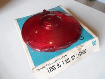 NOS 65-74 Chevy Tilt Cab Truck Rear Tail Light Lens Hot Rod OEM 2489688 03AA1 - Image 1 of 3