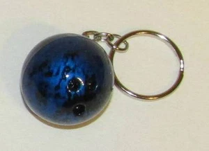 Official Elite BOWLING BALL Blue KEY CHAIN Ring Keychain NEW - Picture 1 of 2