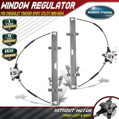 2x Regulador de ventana manual para Chevrolet Tracker Sport Utility 1999-2004 delantero Foto 1 de 4