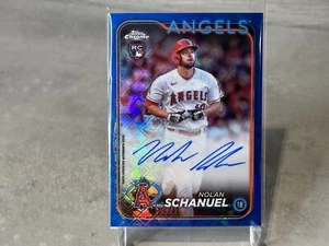 2024 TOPPS CROMO LOGOFRATTORE NOLAN SCHANUEL BLU PARALLELO ROOKIE AUTO 109/150 - Foto 1 di 1