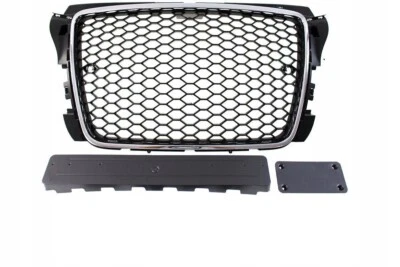 front sport grill for audi a3 8p rs-style chrome-black 2009-2012 pdc M-4450 - Image 1 of 3