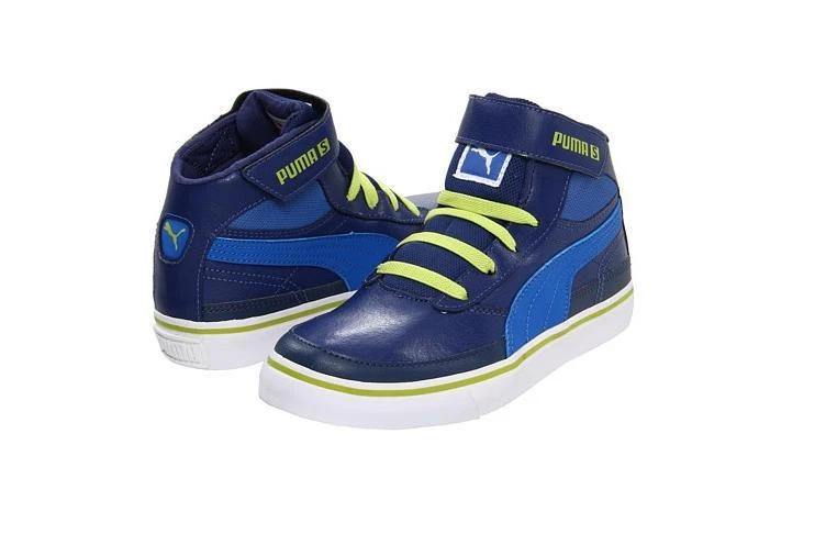 PUMA Toddlers Maeko S High Top Kids Black Blue Grey Boy's Sneakers Size 4-10.5 - Image 1 of 1